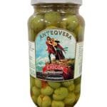 Aceitunas Chupadedos verdial aliñadas Chicón Lebrón bote 900g Antequera Málaga