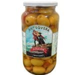 Aceitunas gordal estilo casero Chicón Lebrón tarro cristal 450g deshuesadas Antequera Málaga