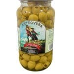 Aceitunas manzanilla deshuesadas sabor anchoa Chicón Lebrón tarro Antequera Málaga