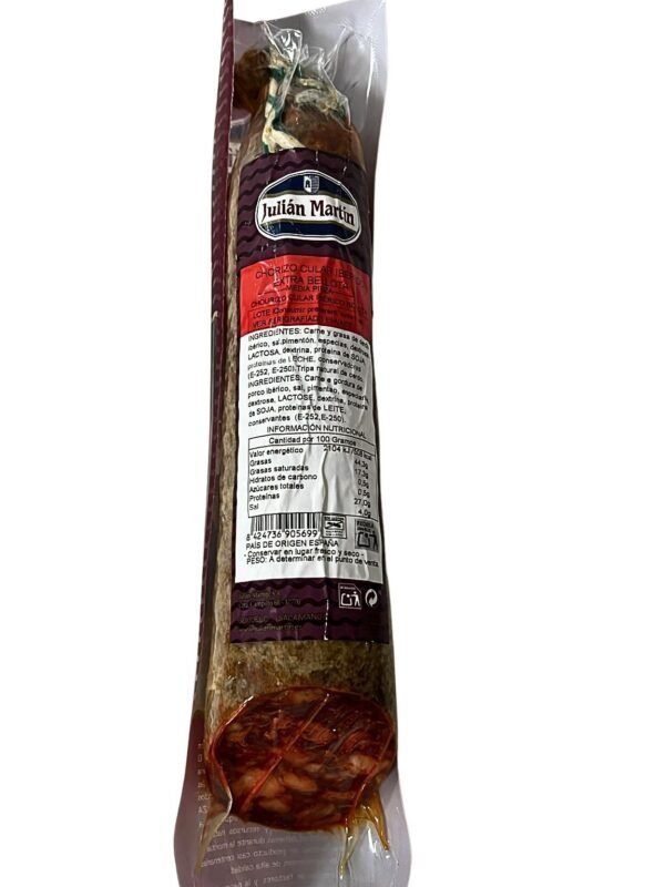 Tabla de embutidos ibéricos de bellota con chorizo cular Julián Martín pimentón Jaraíz de la Vera Guijuelo Salamanca