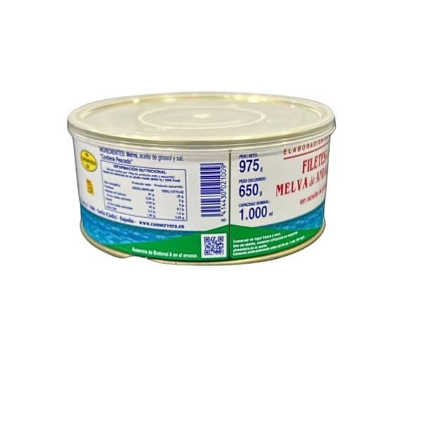 Detalle filetes melva de Andalucía color rosado textura compacta La Tarifeña sin conservantes