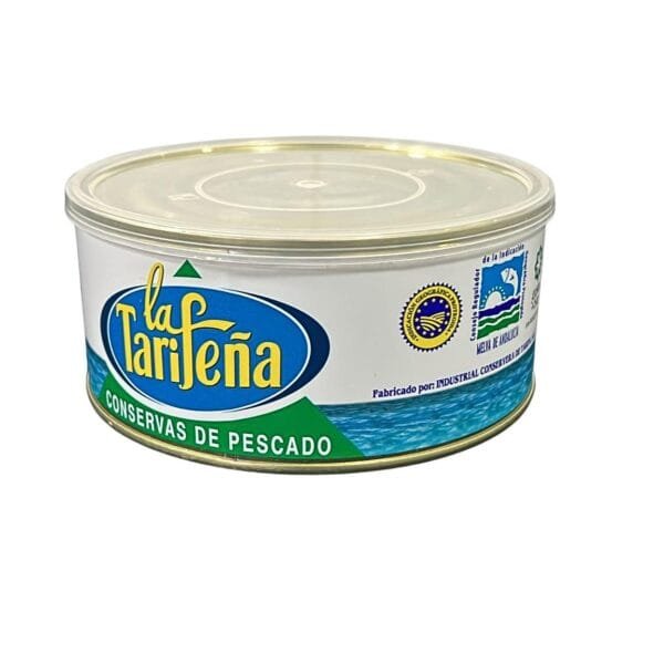 Ensalada con melva de Andalucía en aceite de girasol La Tarifeña pimientos asados Estrecho Gibraltar