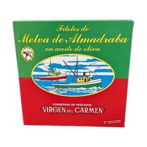 Filetes de melva de almadraba en aceite de oliva Virgen del Carmen lata 525 gr Tarifa Cádiz