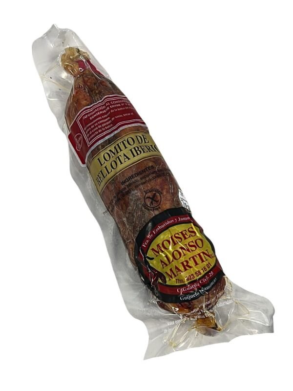 Lomito ibérico de bellota Moisés Alonso pieza entera presa adobada obrador artesano Guijuelo Salamanca