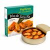 Lata abierta de mejillones gigantes en escabeche 10-14 Ría de Santoña