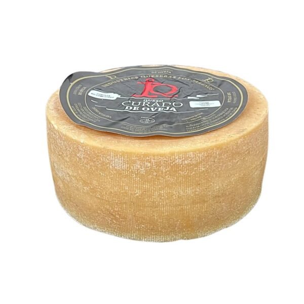 Queso Curado de Oveja - IQ-2 Corte de queso de oveja curado IQ pasta firme color marfil