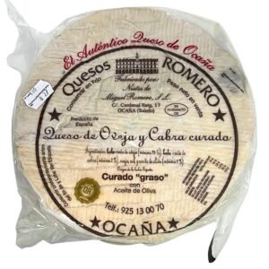 Queso de oveja y cabra curado en aceite Romero Ocaña pieza entera