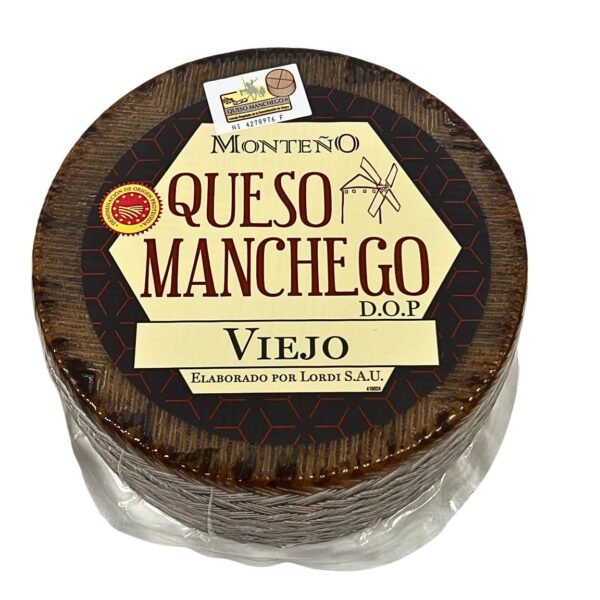 Cuña de queso manchego viejo D.O.P. Monteño oveja manchega