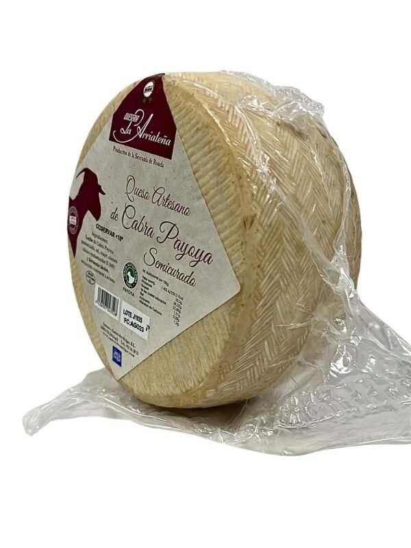 Queso de cabra malagueño La Arriateña de raza payoya artesana