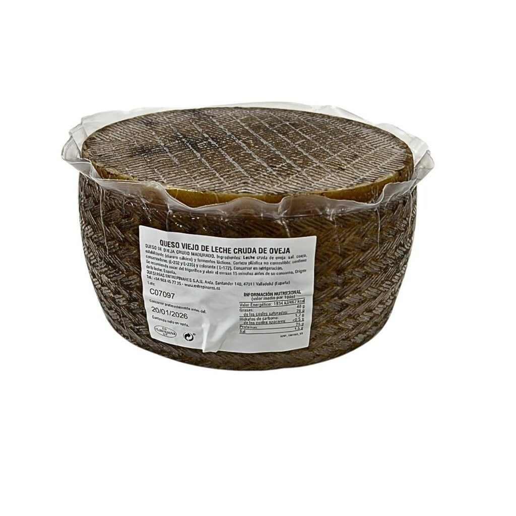 Queso viejo de oveja de leche cruda Entrepinares pieza entera