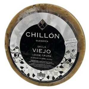 Pieza entera queso oveja viejo Chillón corteza aceite oliva natural