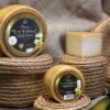Queso de oveja curado leche cruda Pago los Vivales pieza entera corteza natural
