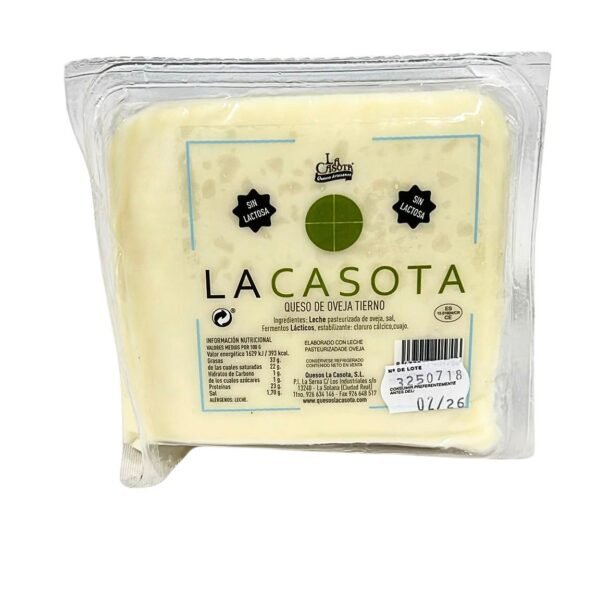 Queso de Oveja Tierno Sin Lactosa - La Casota-1 Queso de Oveja Tierno Sin Lactosa - La Casota