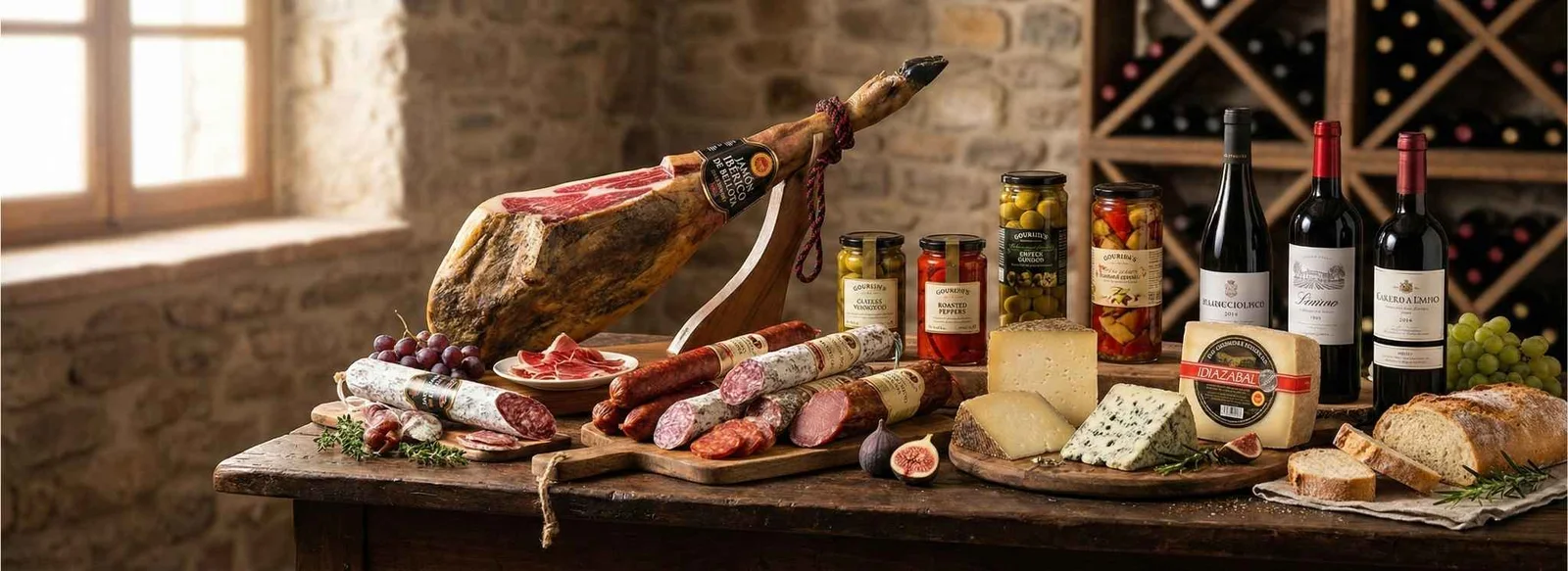Selección de productos ibéricos y gourmet de Almacén Ibérico