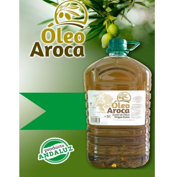 Garrafa de aceite de oliva virgen extra Óleo Aroca de 2 litros para cocina diaria
